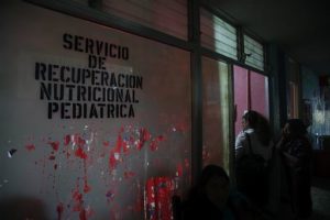 Visitors wait at a children's nutritional clinic in Huehuetenango, Guatemala. Food For The Poor's Executive Director Angel Aloma met Maria's family at a different clinic.